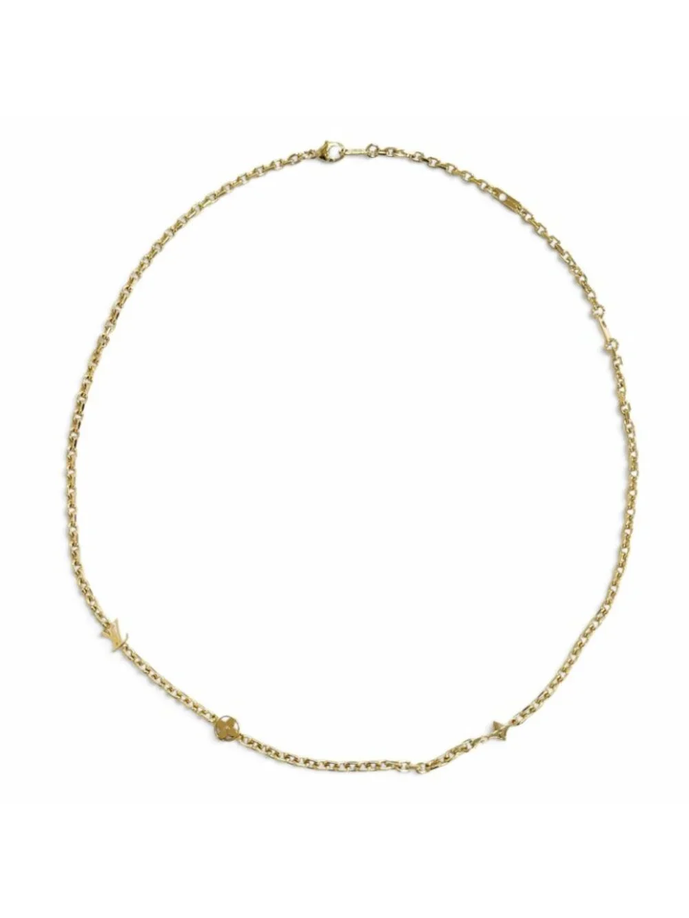 Louis Vuitton Chain LV Yours Monogram Flower Necklace Gold